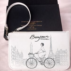 Chanel Beaute "Bonjour" makeup pouch